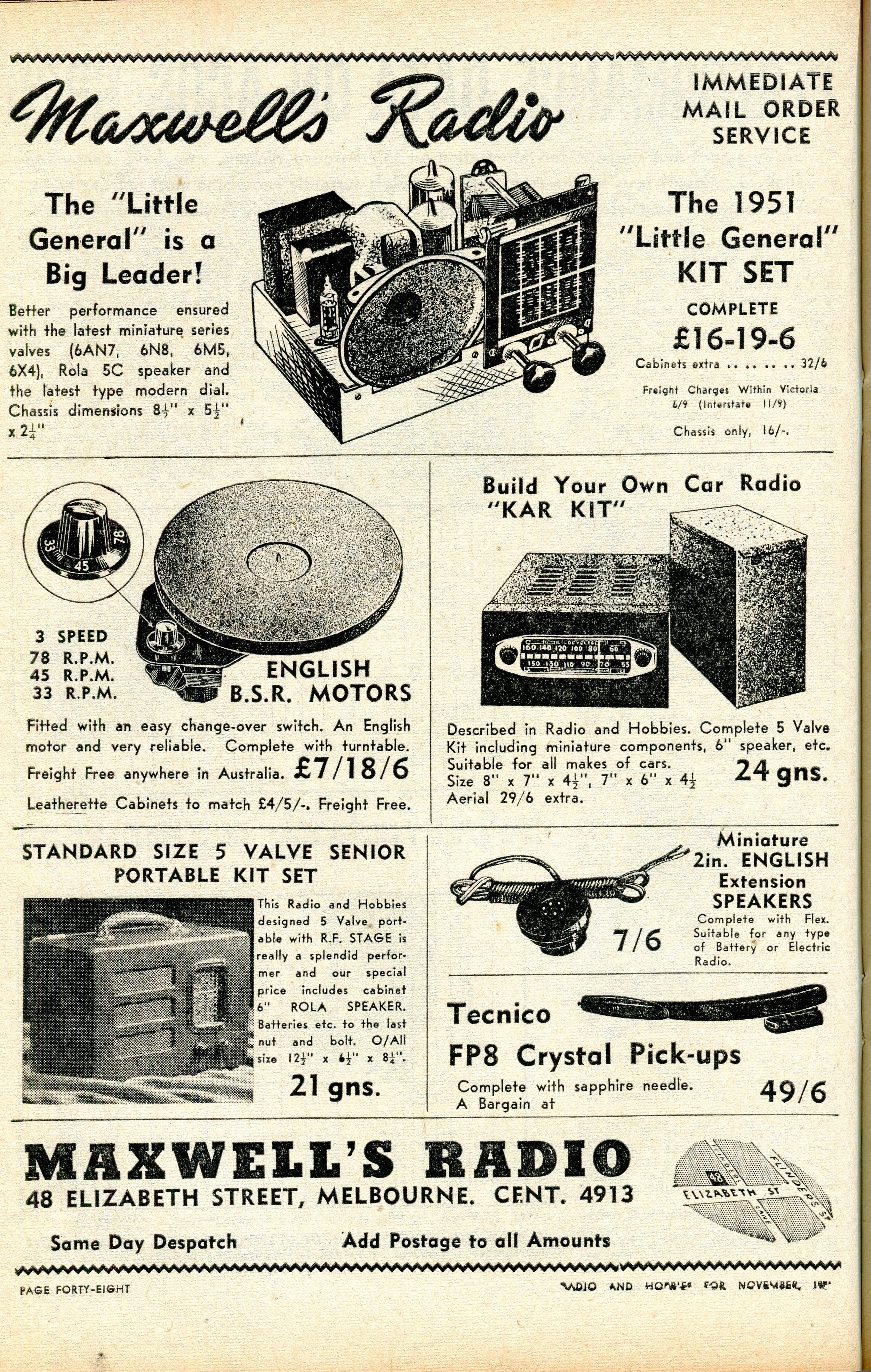 1951 advertisement for Maxwell's Radio : Free Download, Borrow 